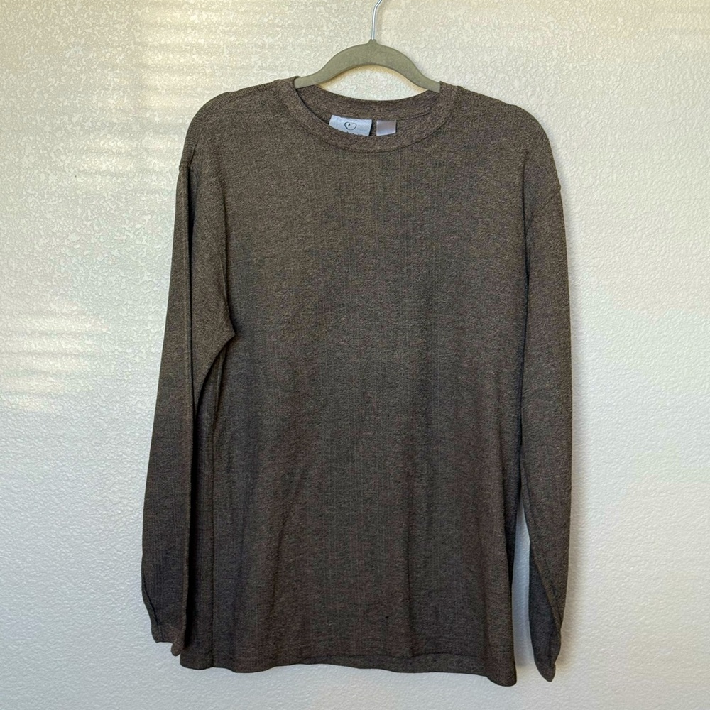 Men’s medium ribbed green long sleeve